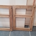 Rainures pour l'assise et le dossier.