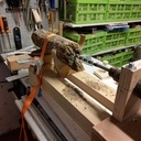 Lampe en bois flotté