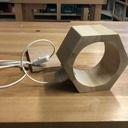 Lampe hexagone