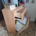 Meuble cuisine: intégration poubelles