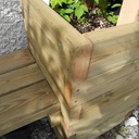 Le banc-jardinière de l'atelier