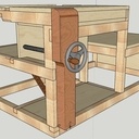 Une presse Frontale pour mon établi multi-outil (soit la 7e roue du carrosse)