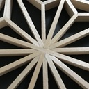 Kumiko modèle asa-no-ha : premier test