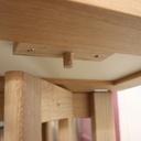 Table haute à rallonge