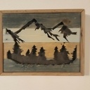 Cadre montagne chantournage