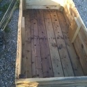 Bacs de jardin en palettes