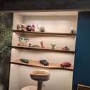 Trio d'étagères chêne