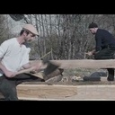 Charpente équarrie à la main