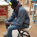 Tabouret Bois - Métal