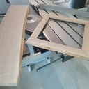 Cadre et tablette en frêne