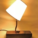 Déf sur table . Lampe à copeaux .