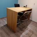 Bureau chêne sans angle droit