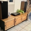 Meuble TV / HiFi chêne et Valchromat