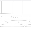 Plan surf longboard 9' hollow
