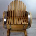 Utilisation d'une barrique pour un fauteuil
