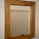 Miroir en bois rustique