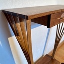 Console "éventail", noyer et chêne