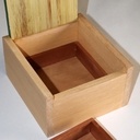 Boites avec couvercle en marqueterie de paille