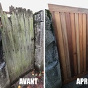 Porte de jardin en framiré