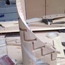 Escalier balancer deux quart tournant