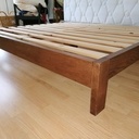 Lit king size 180×200 chêne massif