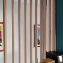 Claustra en hêtre, pas pour chez moi donc pas aux dimensions pour l'emplacement de la photo