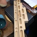 Poutre d'escalade pour faire des tractions sur les doigts !