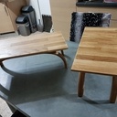 Support d'écran lamellé collé