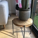Petite table bois métal