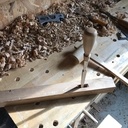 Banc de scie en chêne