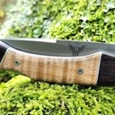 Pliant, plaquettes erable ondé et ébène