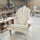 Fauteuil type Adirondack