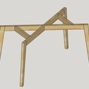 Table repas en Frene