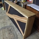 Coffrage cache fil pour écran salle de réunion