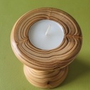 Petit bougeoir en if