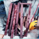 Banc en bois et fonte