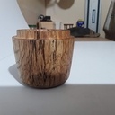 Boite en chêne échauffé