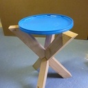 Pietement 3 pieds  à 55 degres  croisés