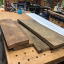 Deux tables basses en chêne massif