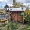 Colle de l'EPDM en cours de prise