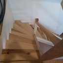 Escalier balancé en frêne