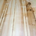 Plateau de table bords bruts pin et frêne