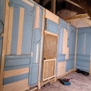 Restauration de boiseries et création de placards.