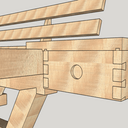 Un lit ben charpenté