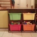 Meuble d'entrée d'une salle de jeu