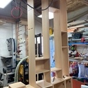 Bibliothèque sur-mesure en hêtre