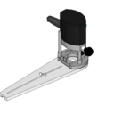 Gabarit compas pour défonceuse avec bague de copiage 30mm