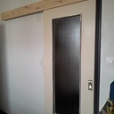 Réfection d'une porte coulissante