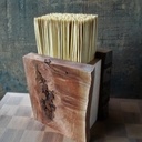 Boite en loupe de merisier pour couteaux
