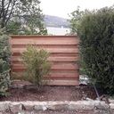 Brise vue en mélèze.